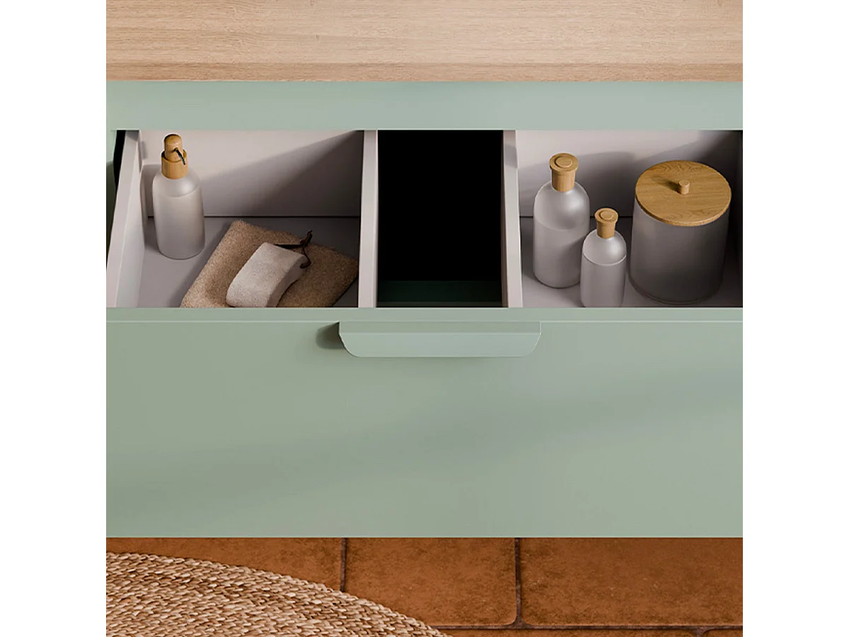 Waschtischunterschrank 60cm Oria Mattgrün