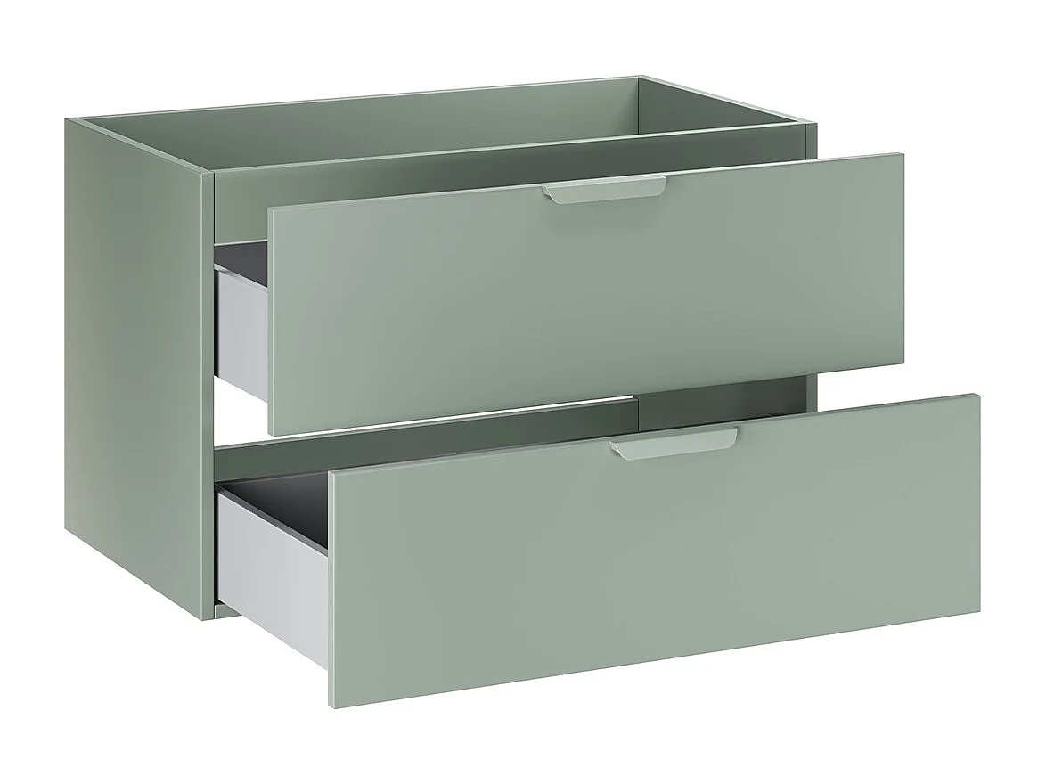 Meuble sous-vasque 80cm Oria Vert mat