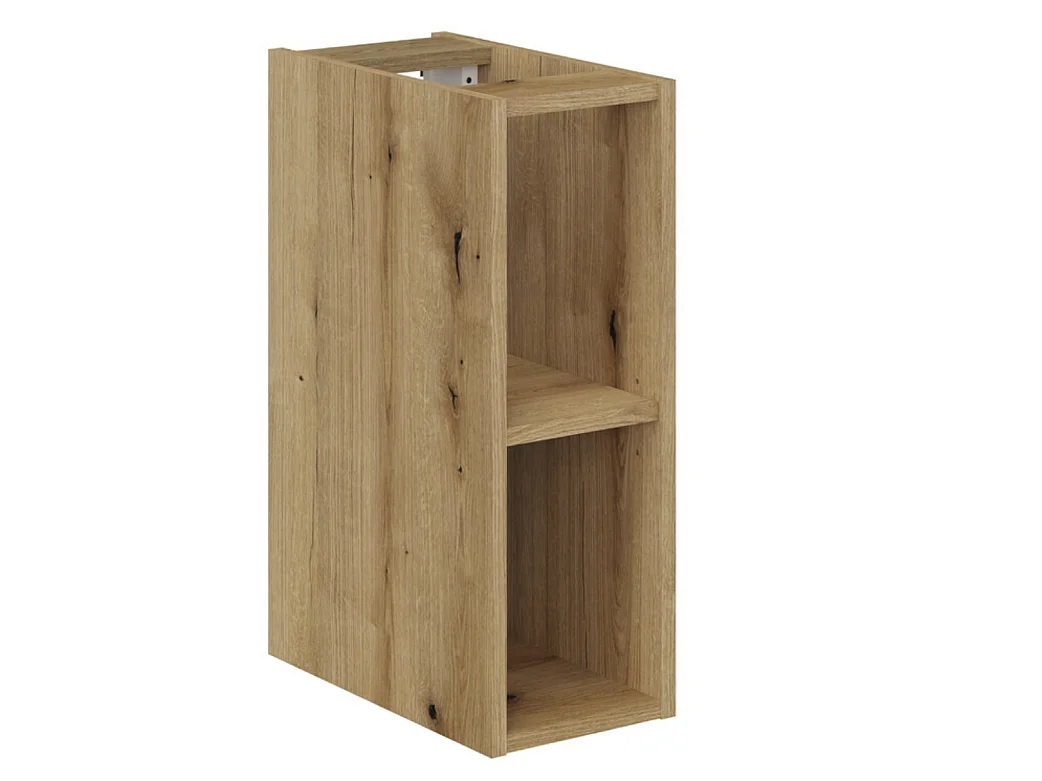 Set di mobili Nova Cashmere 80 cm con piano per lavabo e mobile laterale, frontali scanalati