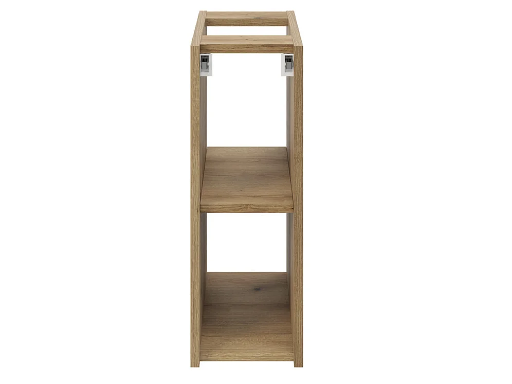 Set di mobili Nova Cashmere 80 cm con piano per lavabo e mobile laterale, frontali scanalati