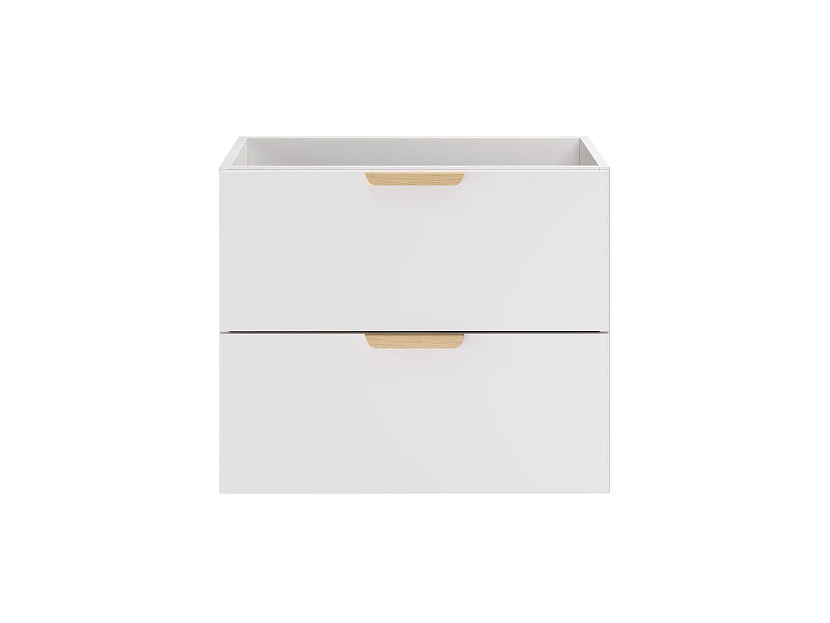 Oria 60cm matte white vanity unit