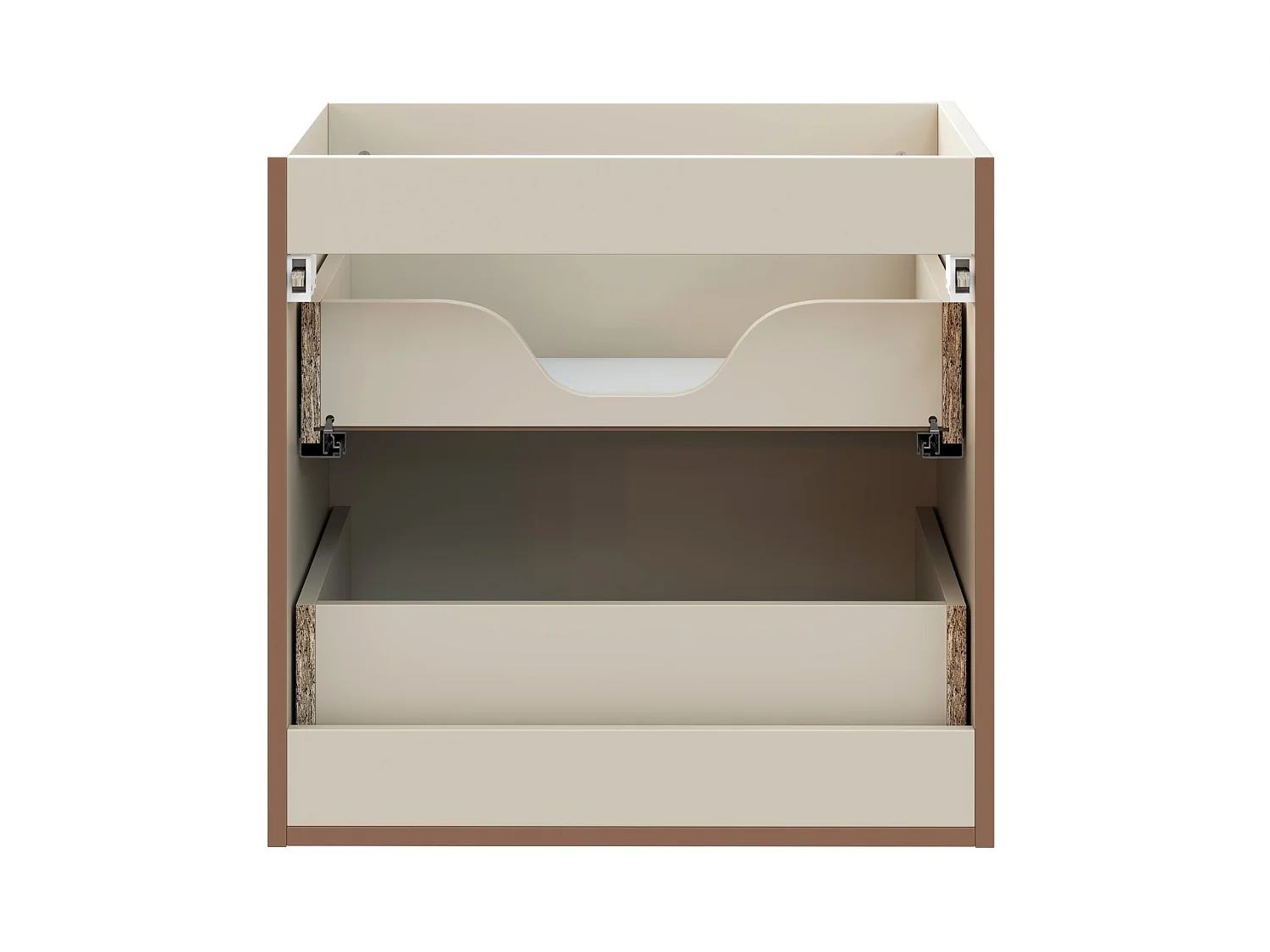 Meuble sous vasque Donna Sand 60 cm 2 tiroirs