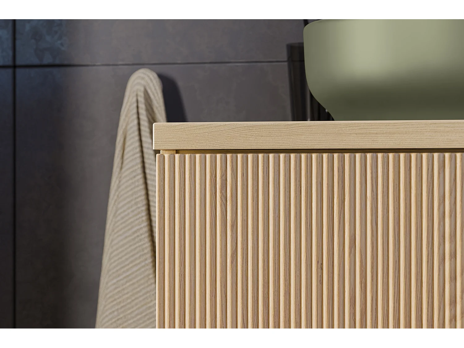 Meuble sous vasque Nordic Cremona 60 cm avec 2 tiroirs