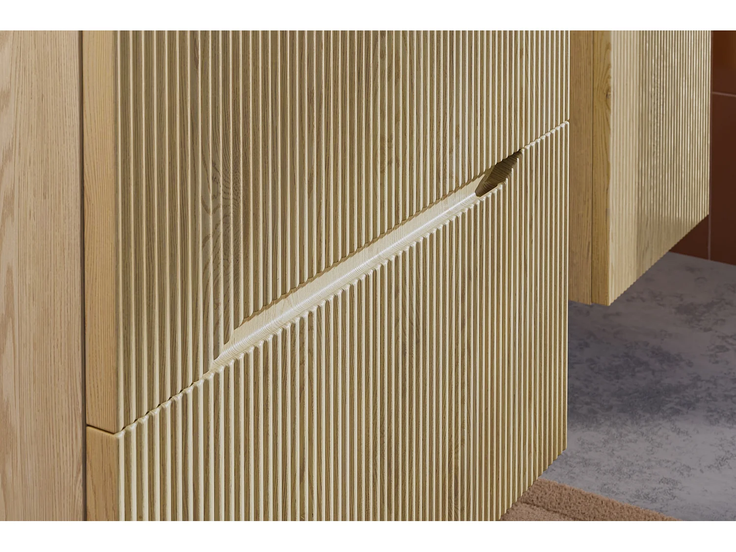 Meuble sous vasque Nordic Cremona 60 cm avec 2 tiroirs