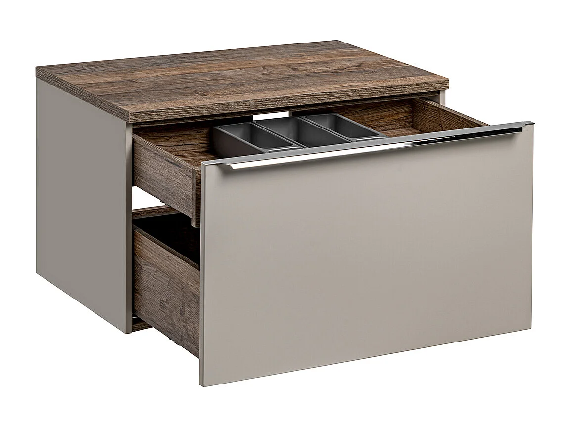 Meuble sous-vasque 80cm Éros Taupe