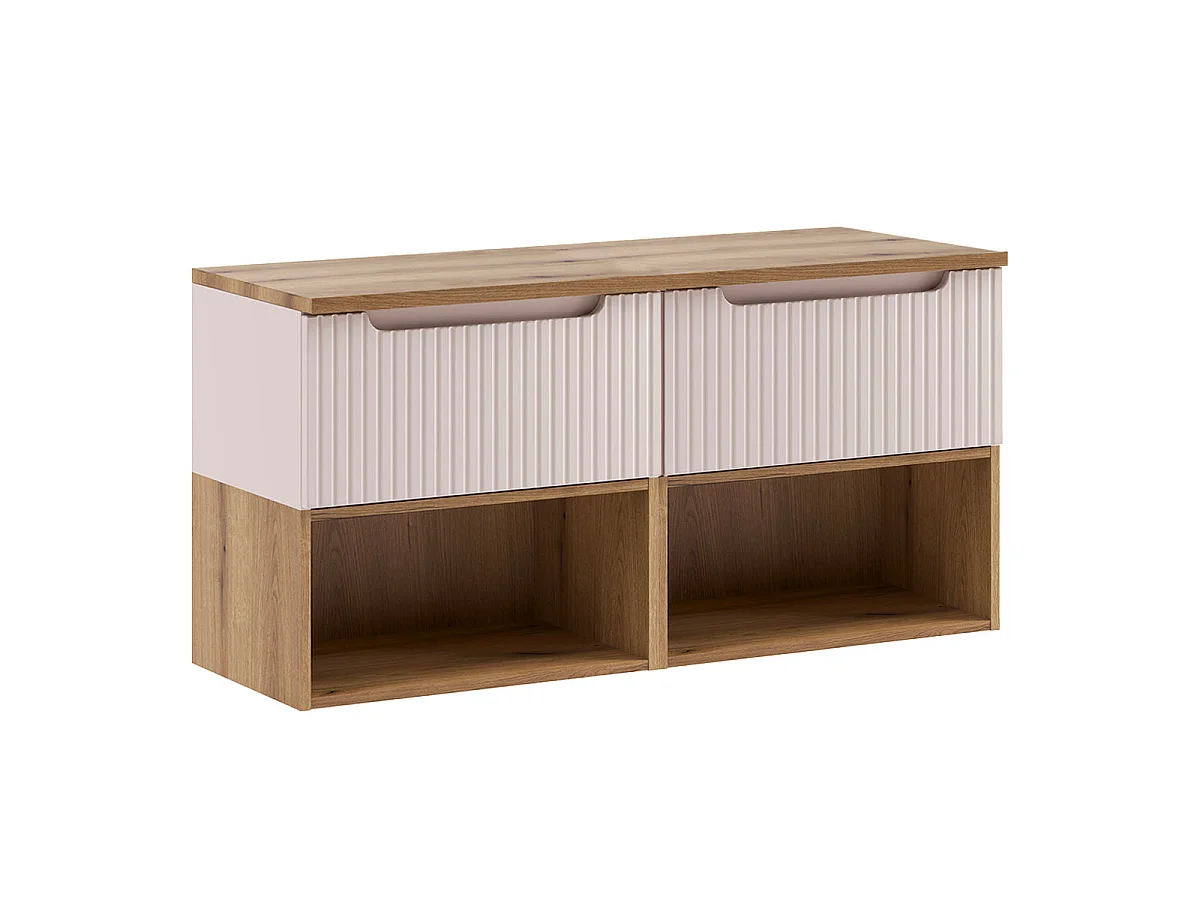 Ensemble meuble sous-vasque 120cm et colonne Riva Kašmír a Drevo