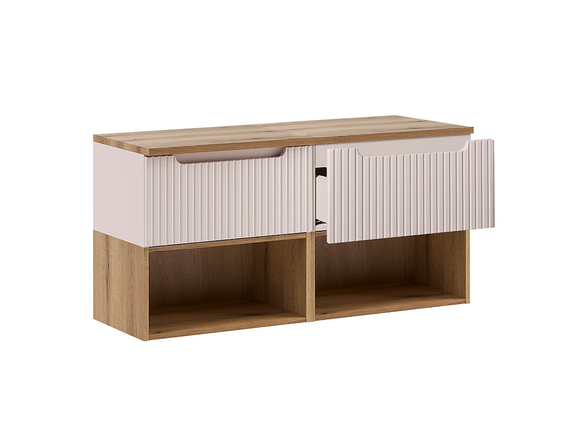 Ensemble meuble sous-vasque 120cm et colonne Riva Kašmír a Drevo
