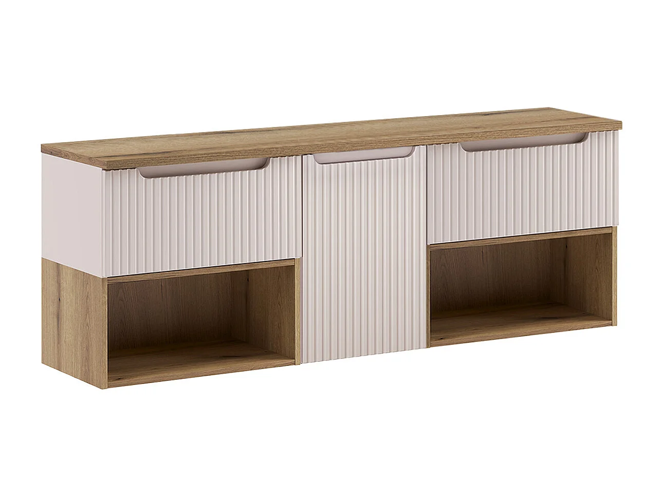 Set di mobili da bagno doppio lavabo Riva cachemire