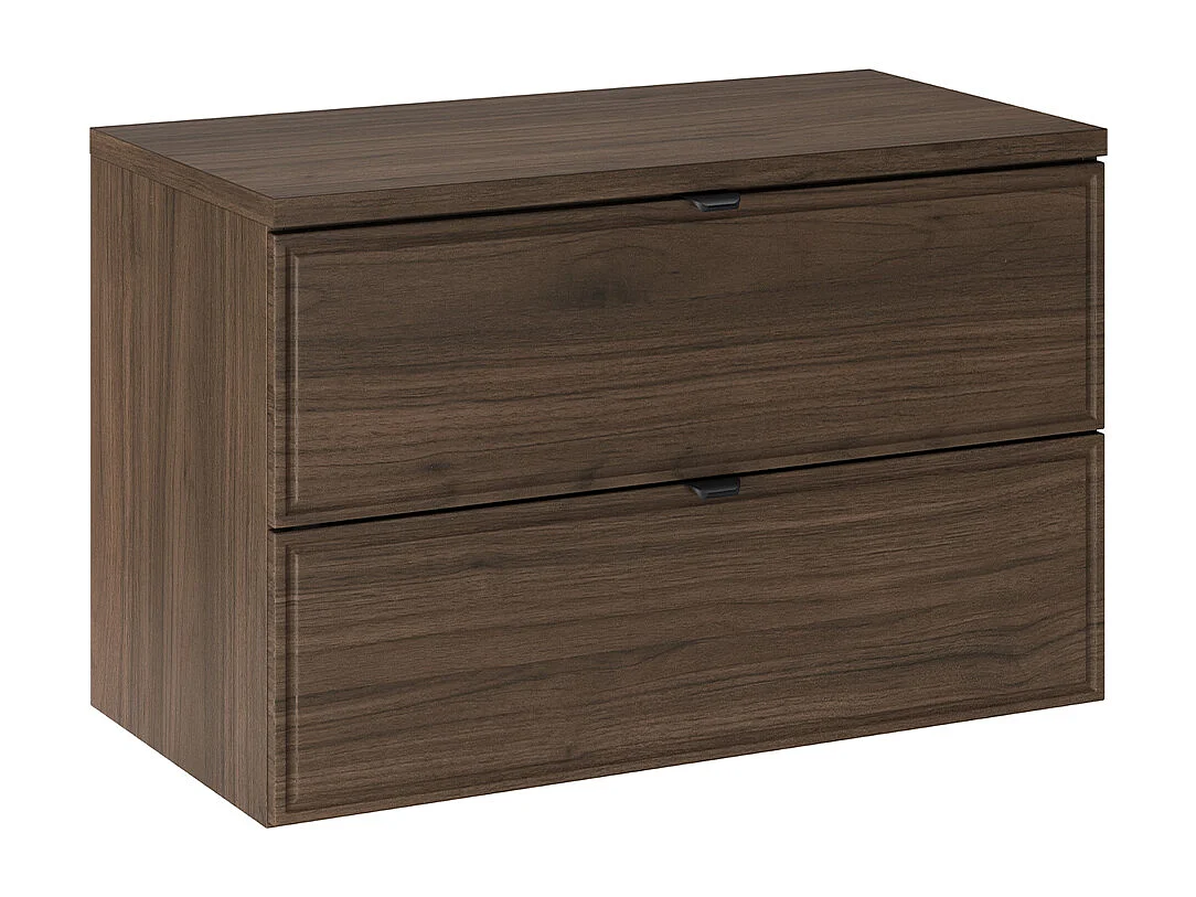 Set di mobili da bagno doppio lavabo Elias marrone