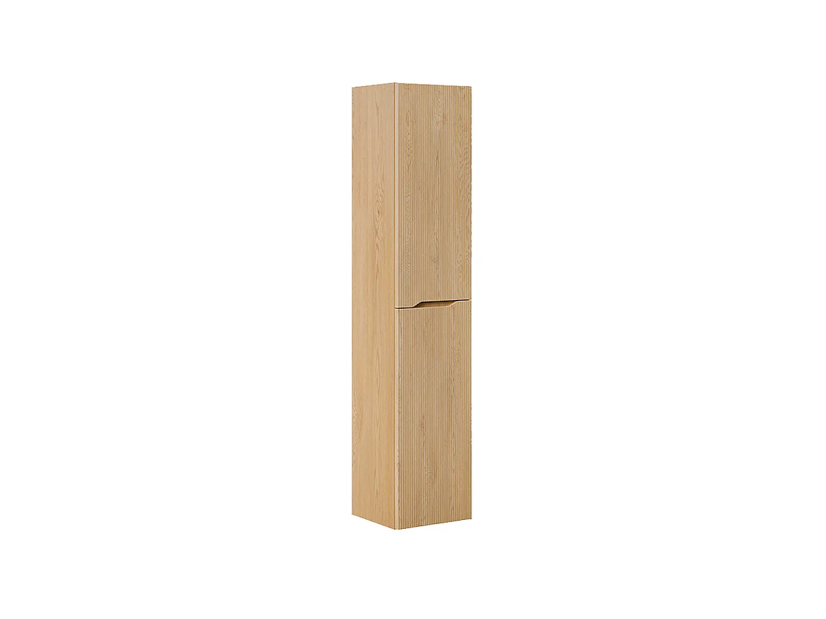 Ensemble meuble double vasque 120cm et colonne Isaline Bois