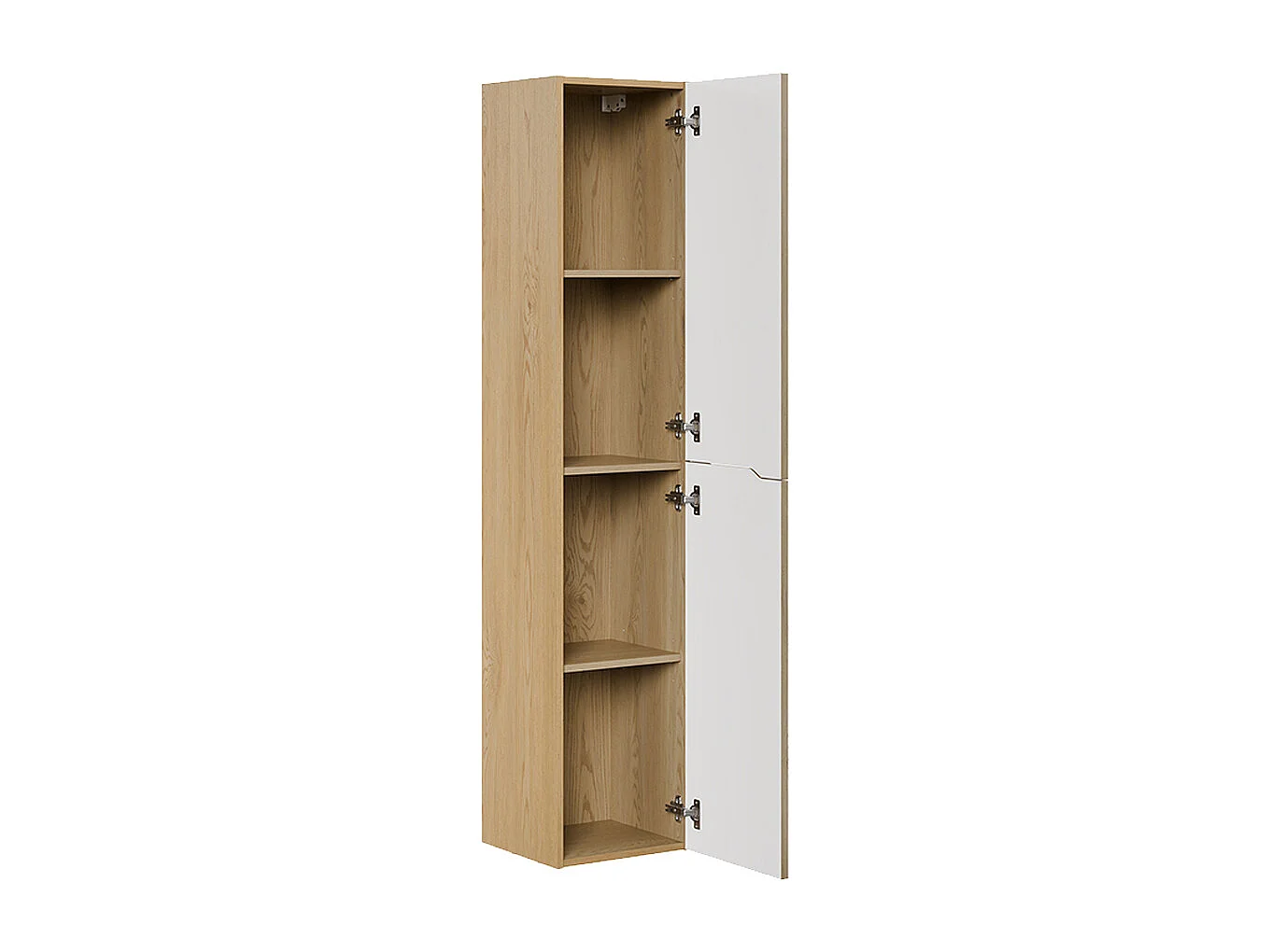Set di mobili da bagno con lavabo Isaline rovere chiaro 80cm