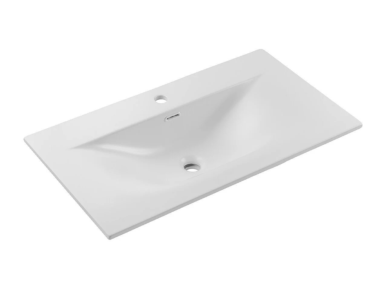 Set di mobili da bagno con lavabo Isaline rovere chiaro 80cm
