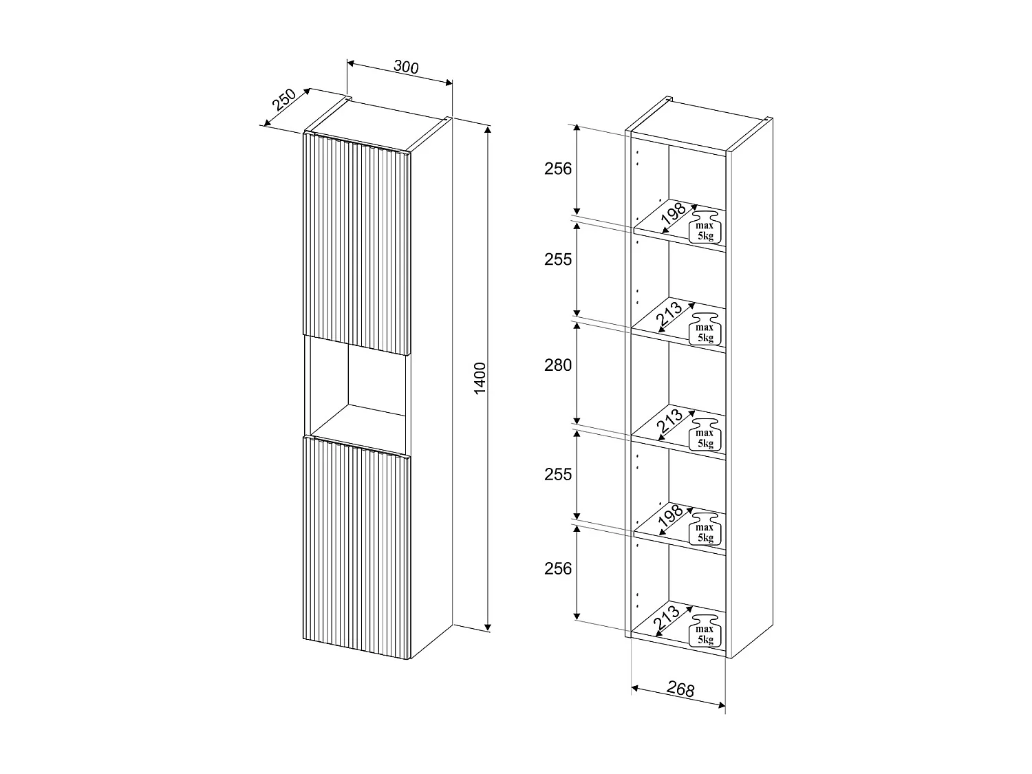 Ensemble meuble double vasque 140cm 4 tiroirs 2 niches colonne et 3 armoires murales Jade Vert et Bois
