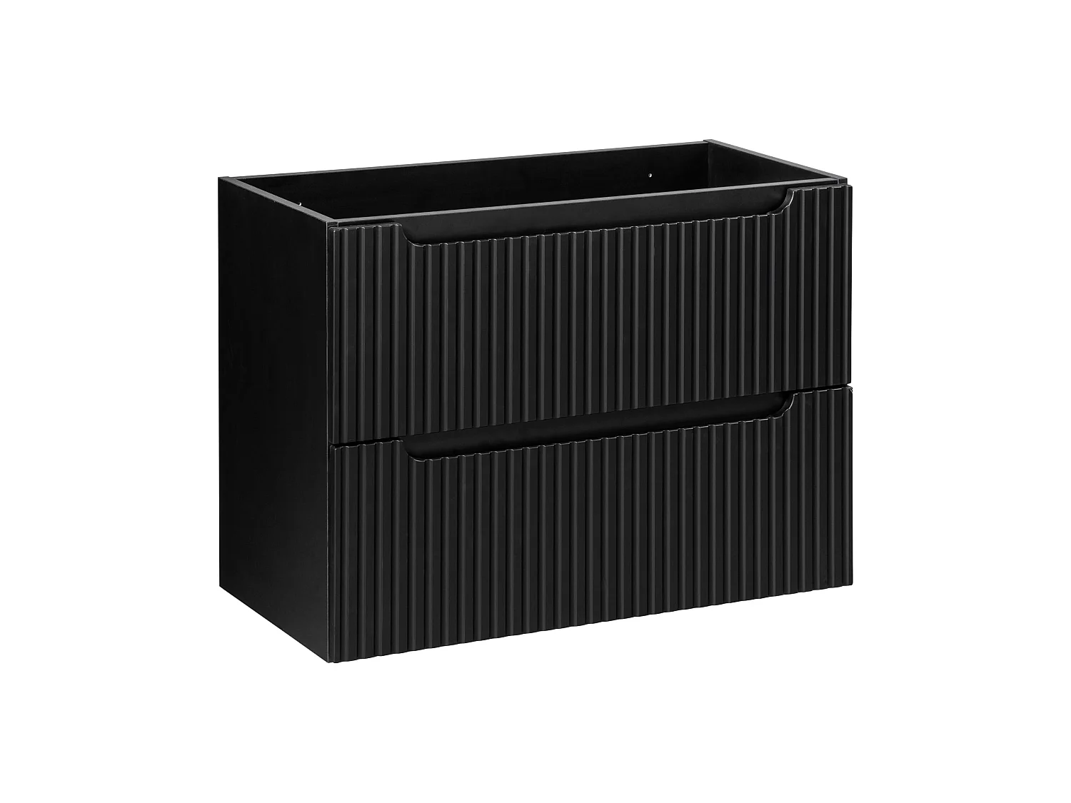 Ensemble de meubles Nova Black 100 cm avec plan de toilette, vasque à poser Beyond et armoire haute