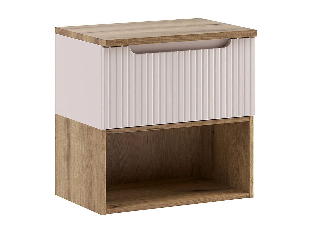 Ensemble meuble sous-vasque 60cm og søjle Riva Kasjmir og Træ