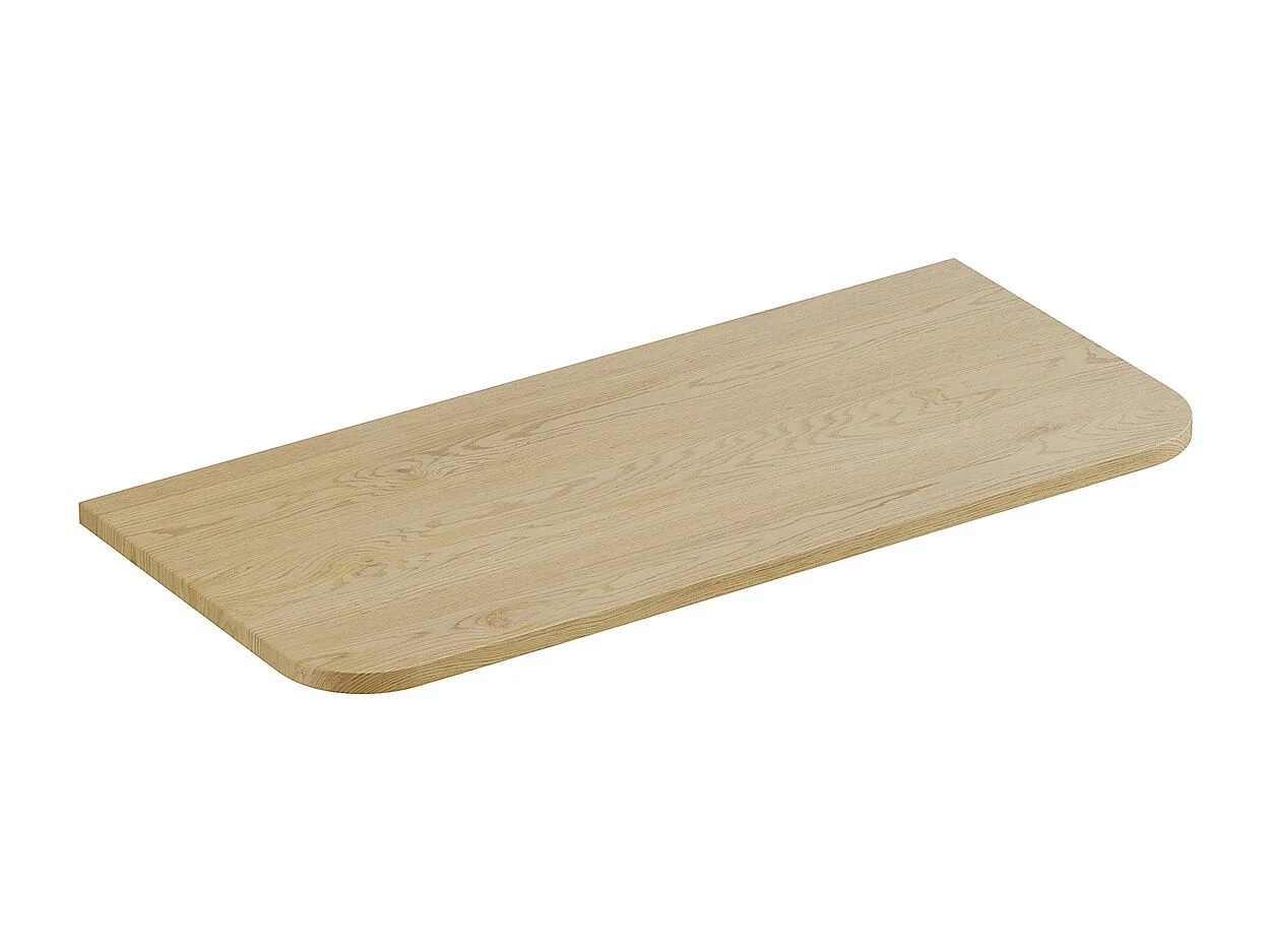 Set di mobili da bagno con lavabo Mila rovere chiaro 100cm
