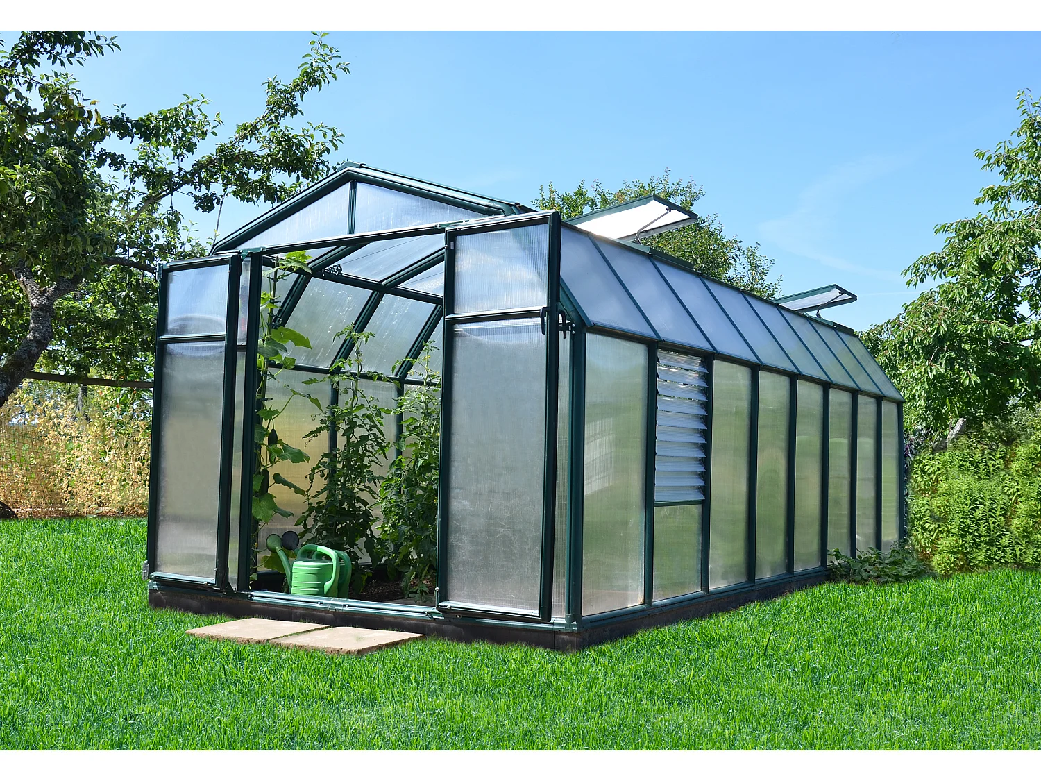 Canopia Hobby Gardener Meerwandig Polycarbonaat Tuinkas 516X266X208 cm Groen