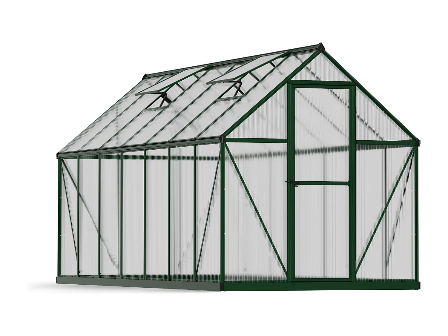 Canopia  Mythos Meerwandig Polycarbonaat Tuinkas 426X185X208 cm  Groen