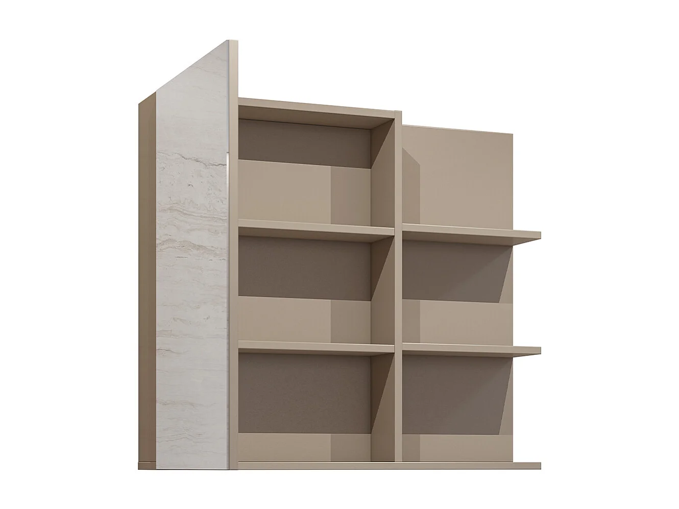 Armario de pared 1 puerta espejo Sophéa Topo