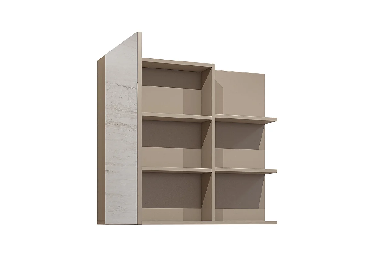Armoire murale 1 porte miroir Sophéa Taupe