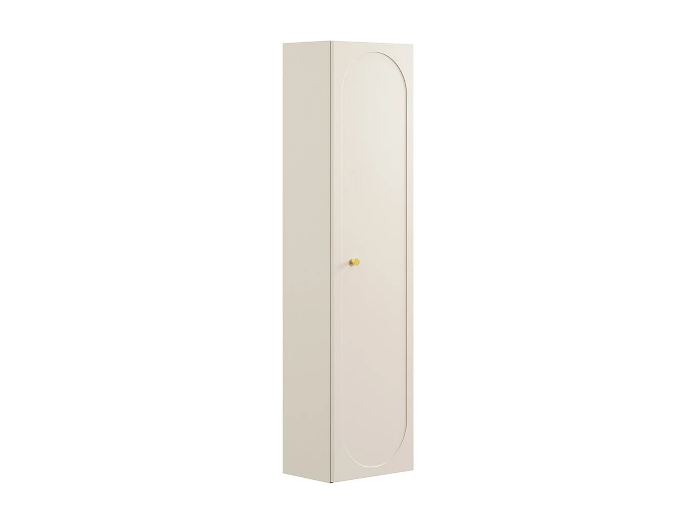 Ensemble meuble double vasque encastrée 120cm et colonne Sanae Beige sable