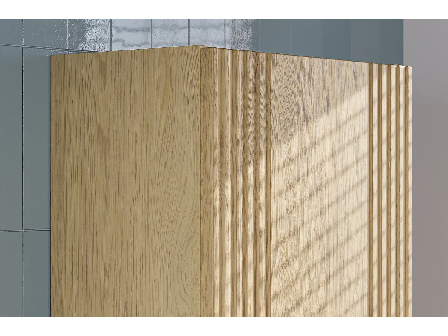 Set Waschtischunterschrank 80cm und Säule Mila Holz