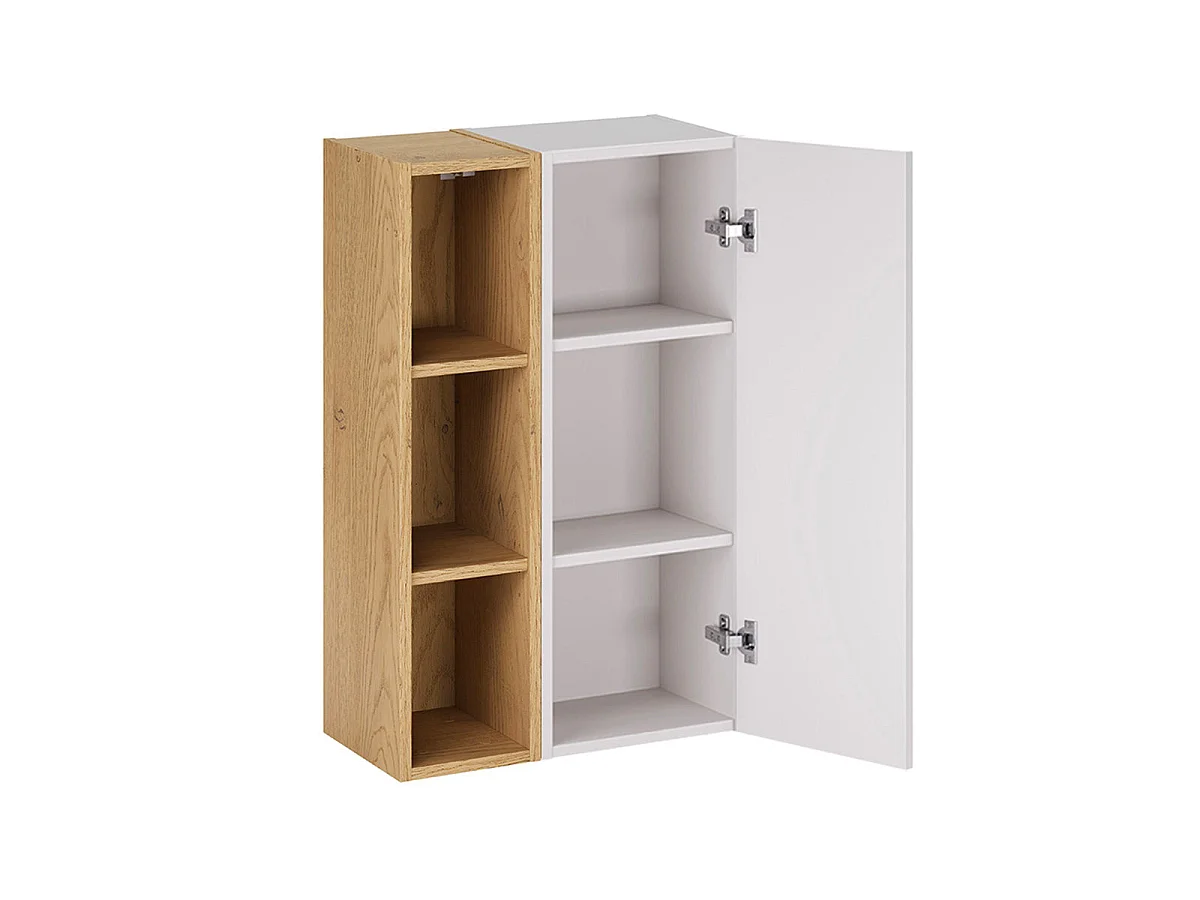 Armoire murale 3 niches Oria Blanc mat