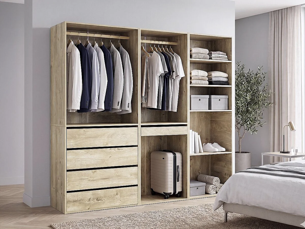 Modulares Ankleideset "Opéra" - 3 Elemente - Beige