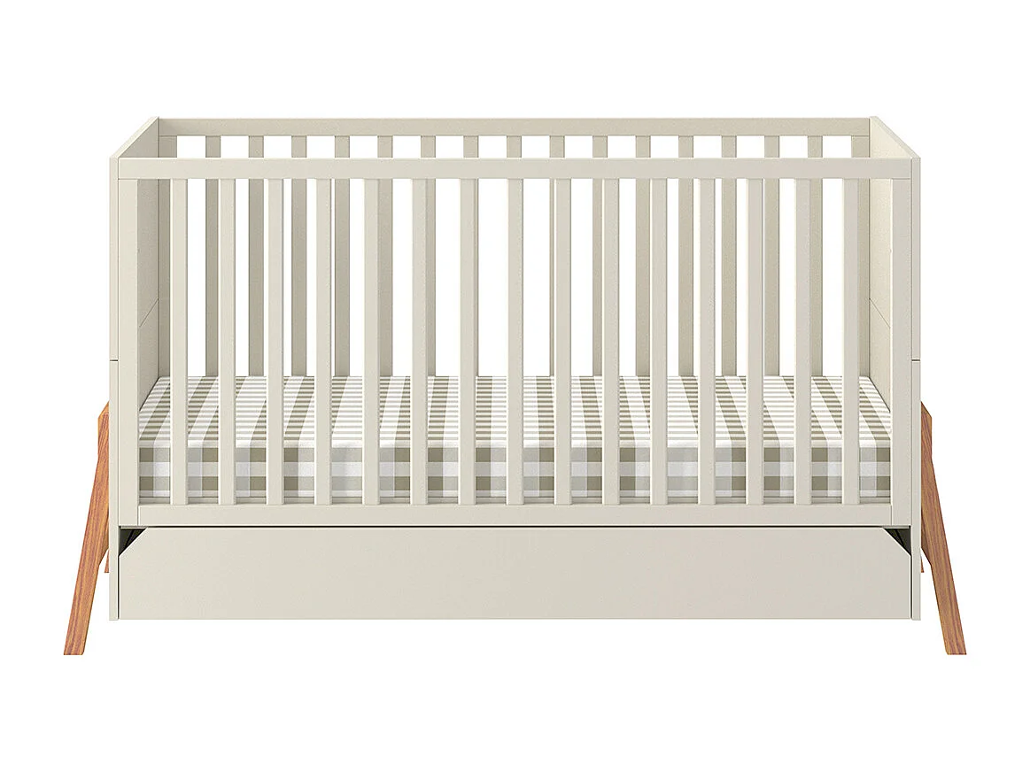 Lettino evolutivo 70x140 con cassetto Bellamy Lotta Cachemire