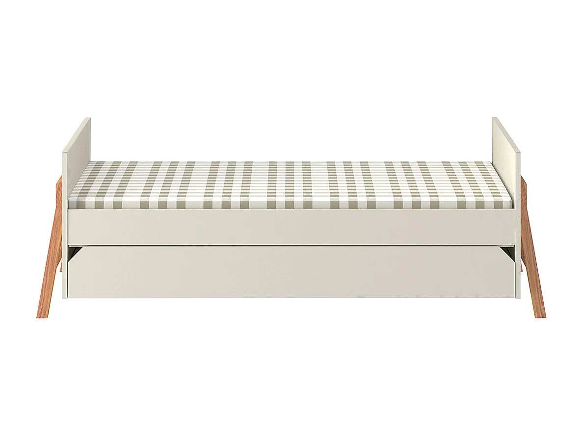 Lettino evolutivo 70x140 con cassetto Bellamy Lotta Cachemire