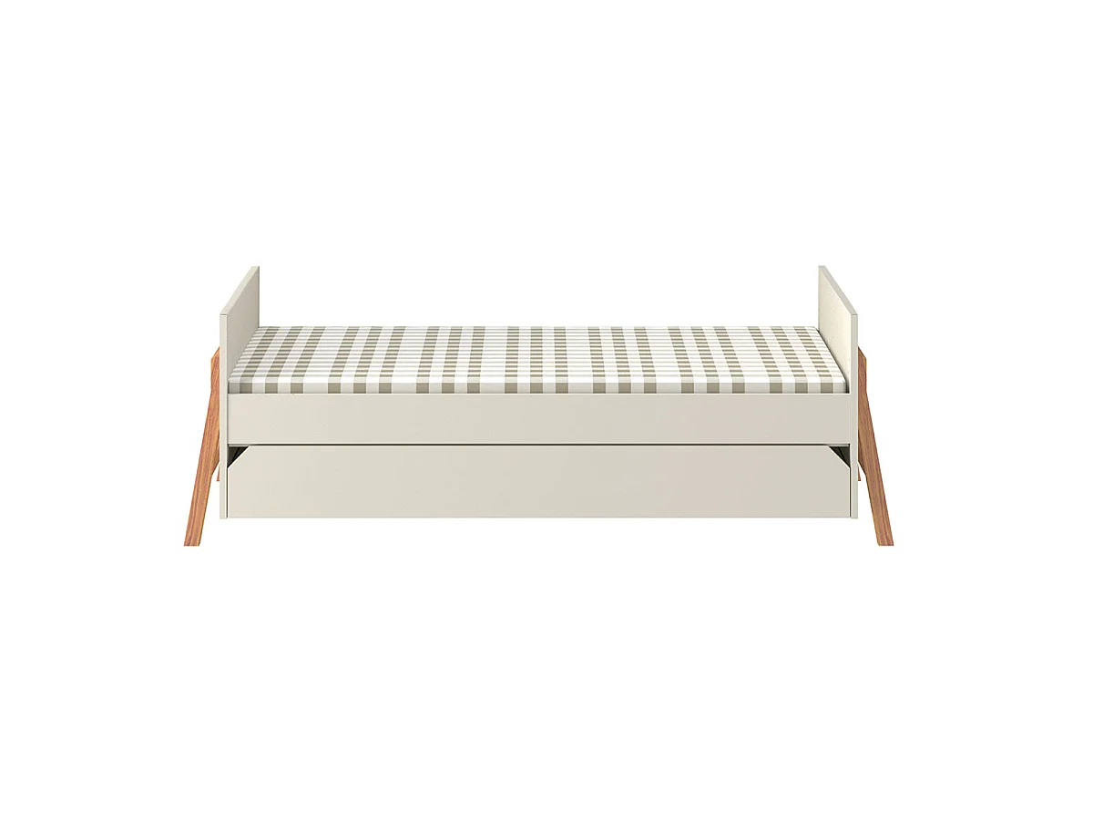 Lettino evolutivo 70x140 con cassetto Bellamy Lotta Cachemire