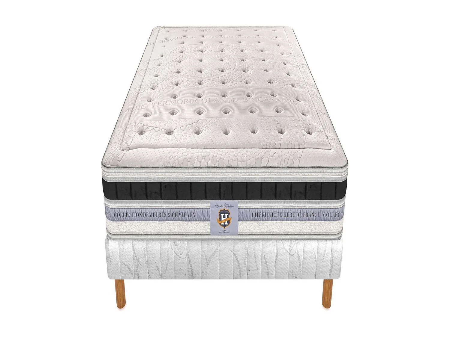 Matelas Versailles - 2 Places, Support Précis, Confort Équilibré, Mousse à Mémoire, Ressorts Ensachés, Ferme
