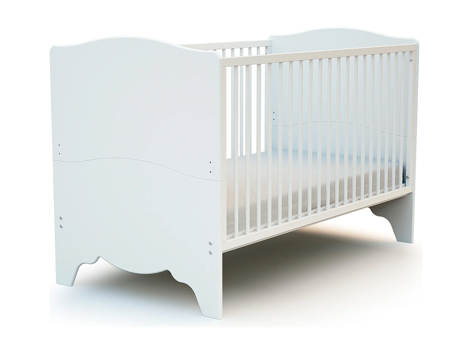 Omvormbaar kinderbed MARELLE in hout Wit 70 x 140 cm