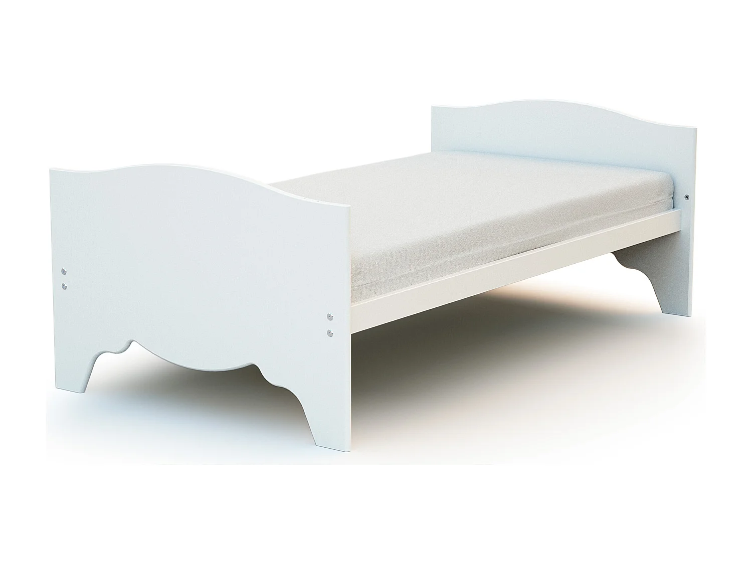 Omvormbaar kinderbed MARELLE in hout Wit 70 x 140 cm