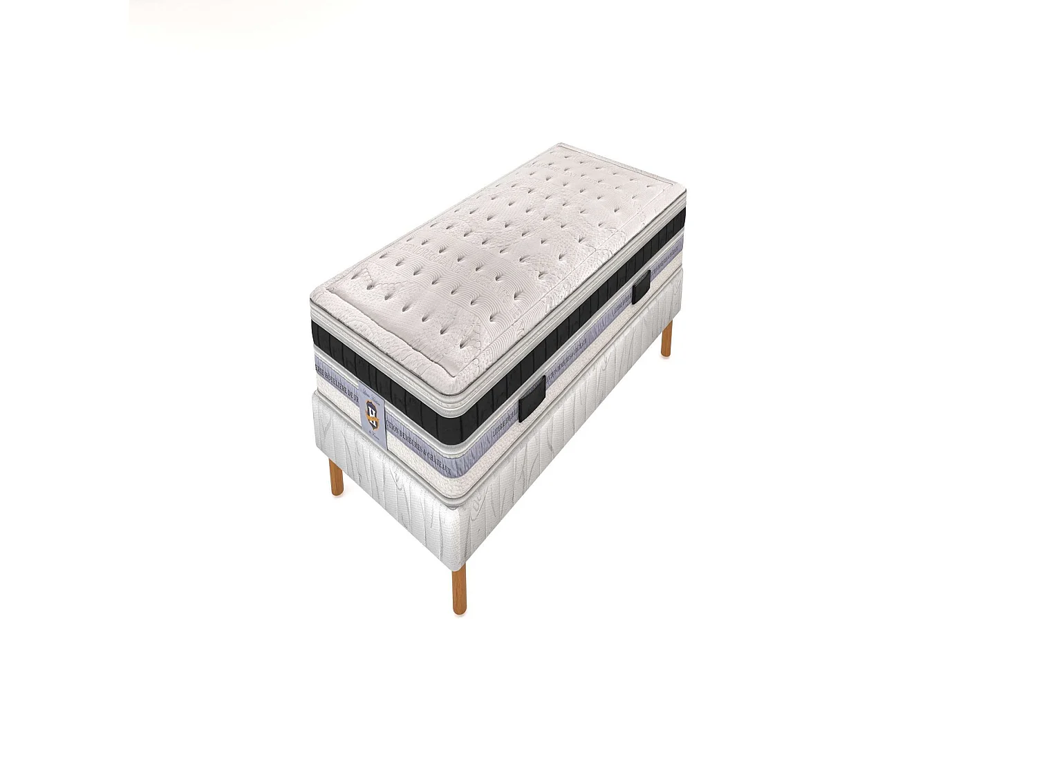Matelas Versailles - Simple - Soutien Précis, Confort Équilibré, Mousse à Mémoire, Ressorts Ensachés, Ferme