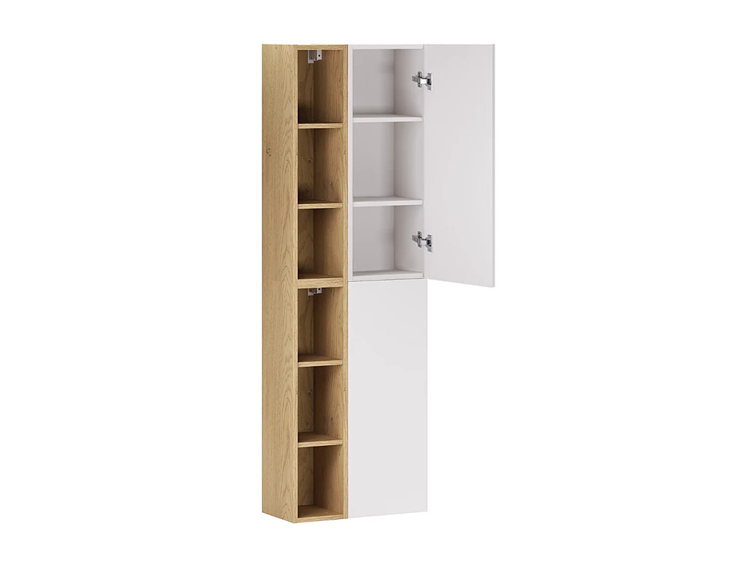Colonne murale niches Oria Blanc mat