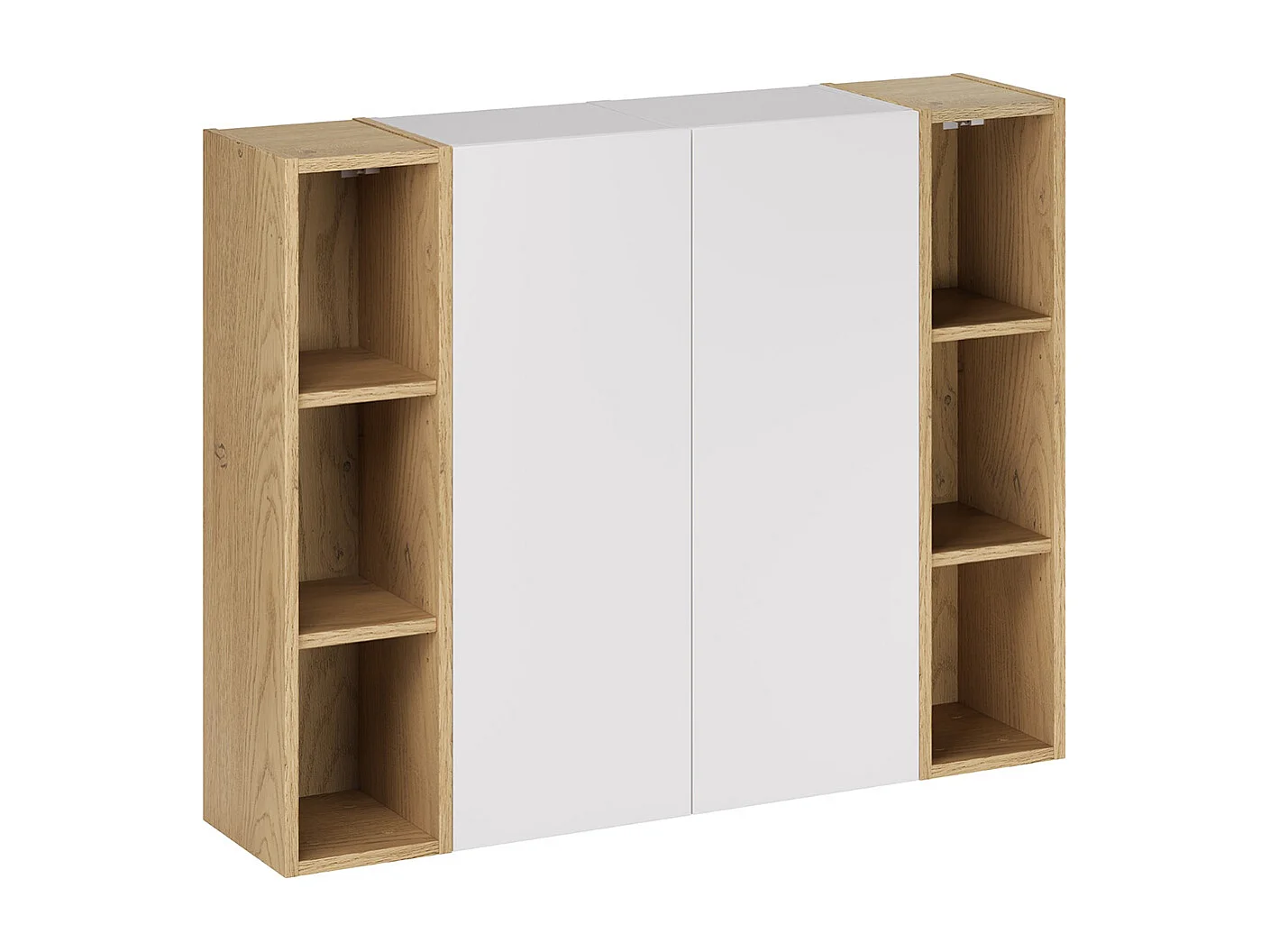 Colonne murale niches Oria Blanc mat