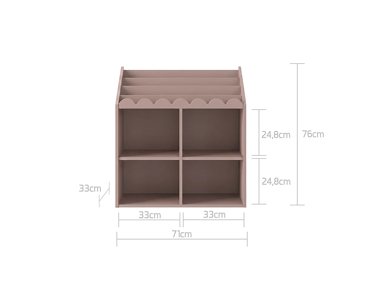 Bibliothèque Book Nook Rose