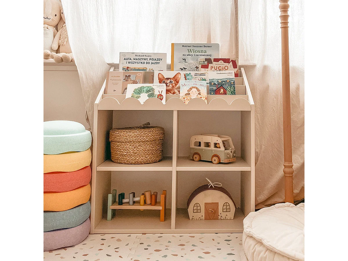 Bibliothèque Book Nook Beige