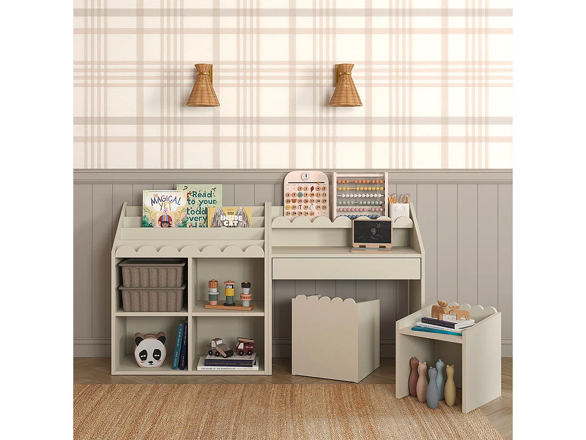 Bibliothèque Book Nook Beige