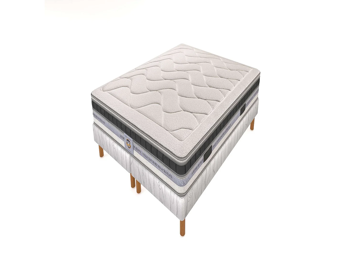 Ensemble Cheverny - matelas 2 places + 2 sommiers