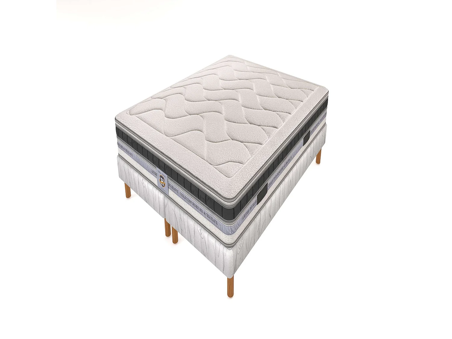 Ensemble Cheverny - matelas 2 places + 2 sommiers