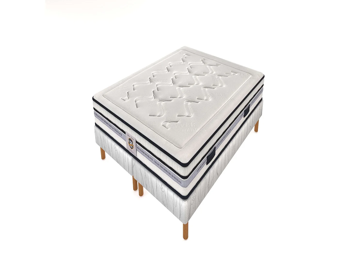 Ensemble Chambourcy - matelas 2 places + 2 sommiers