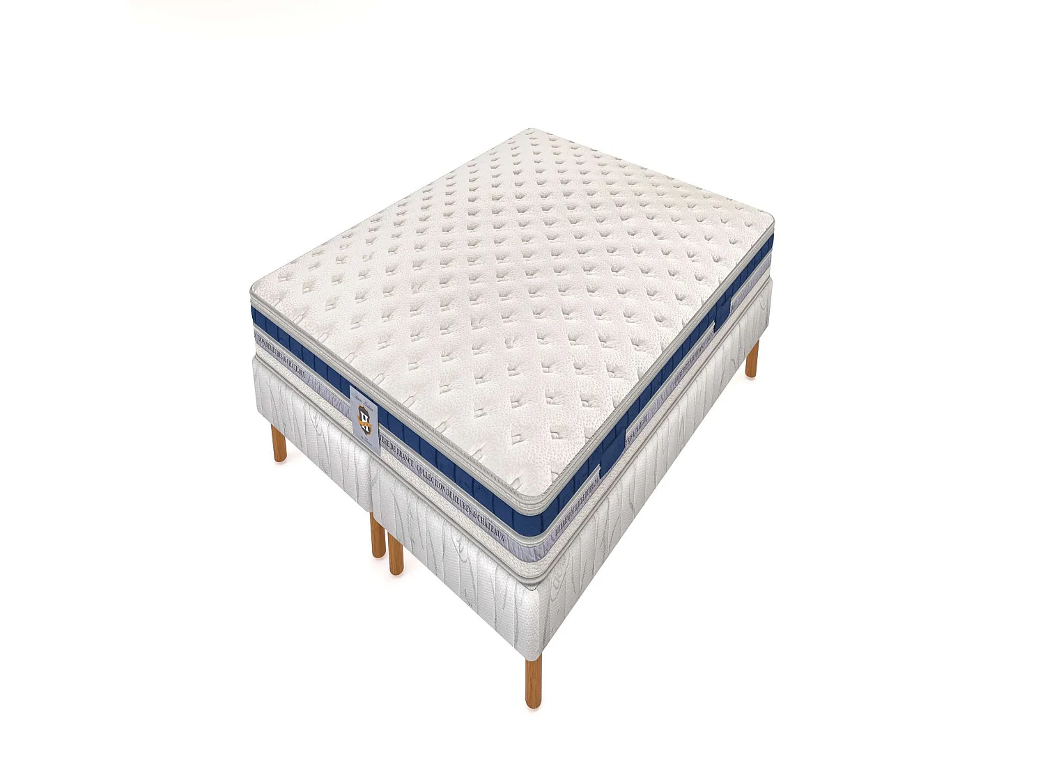 Ensemble Villandry - matelas 2 places + 2 sommiers