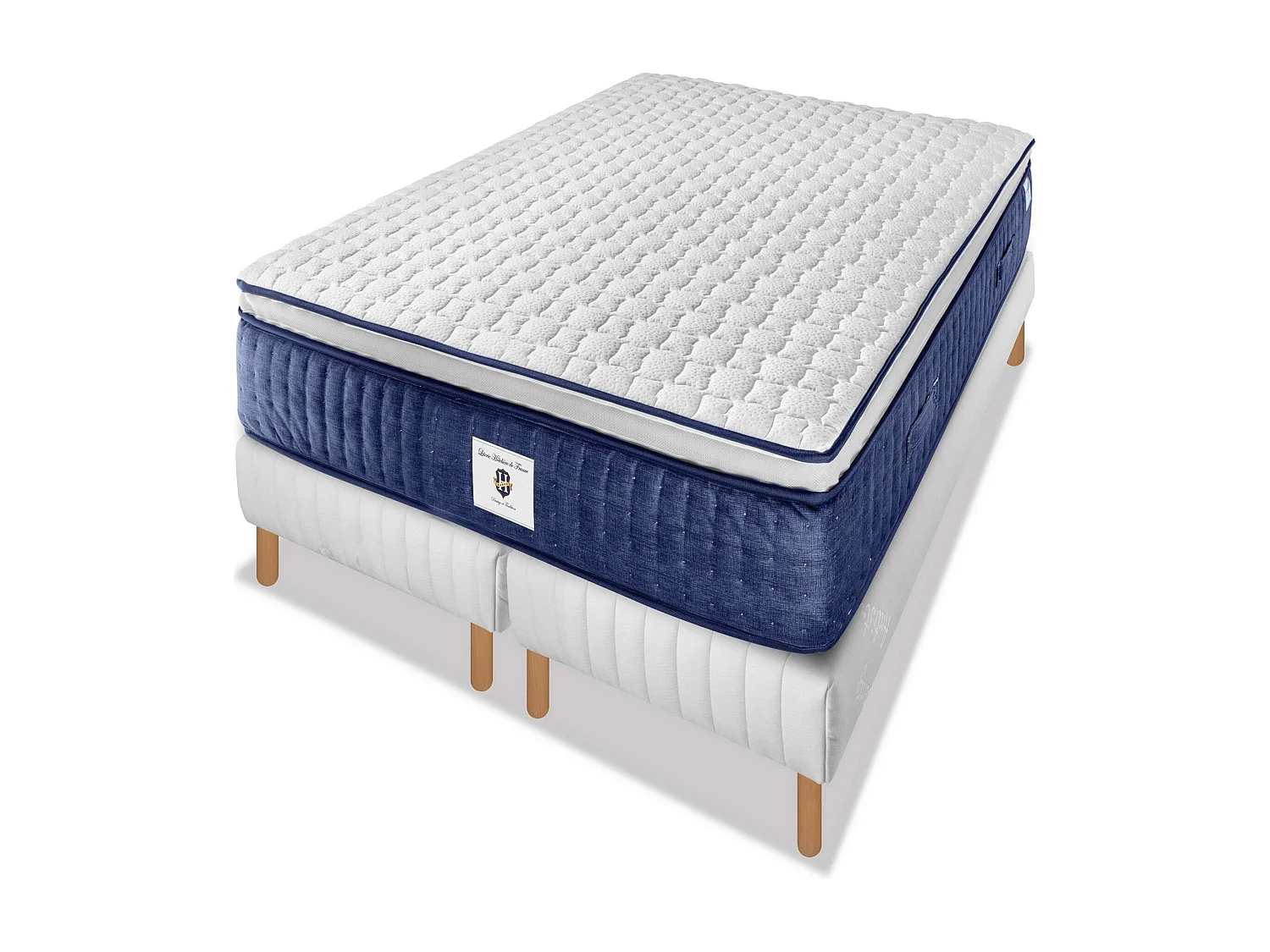 Ensemble CHANTILLY - matelas 2 places + 2 sommiers