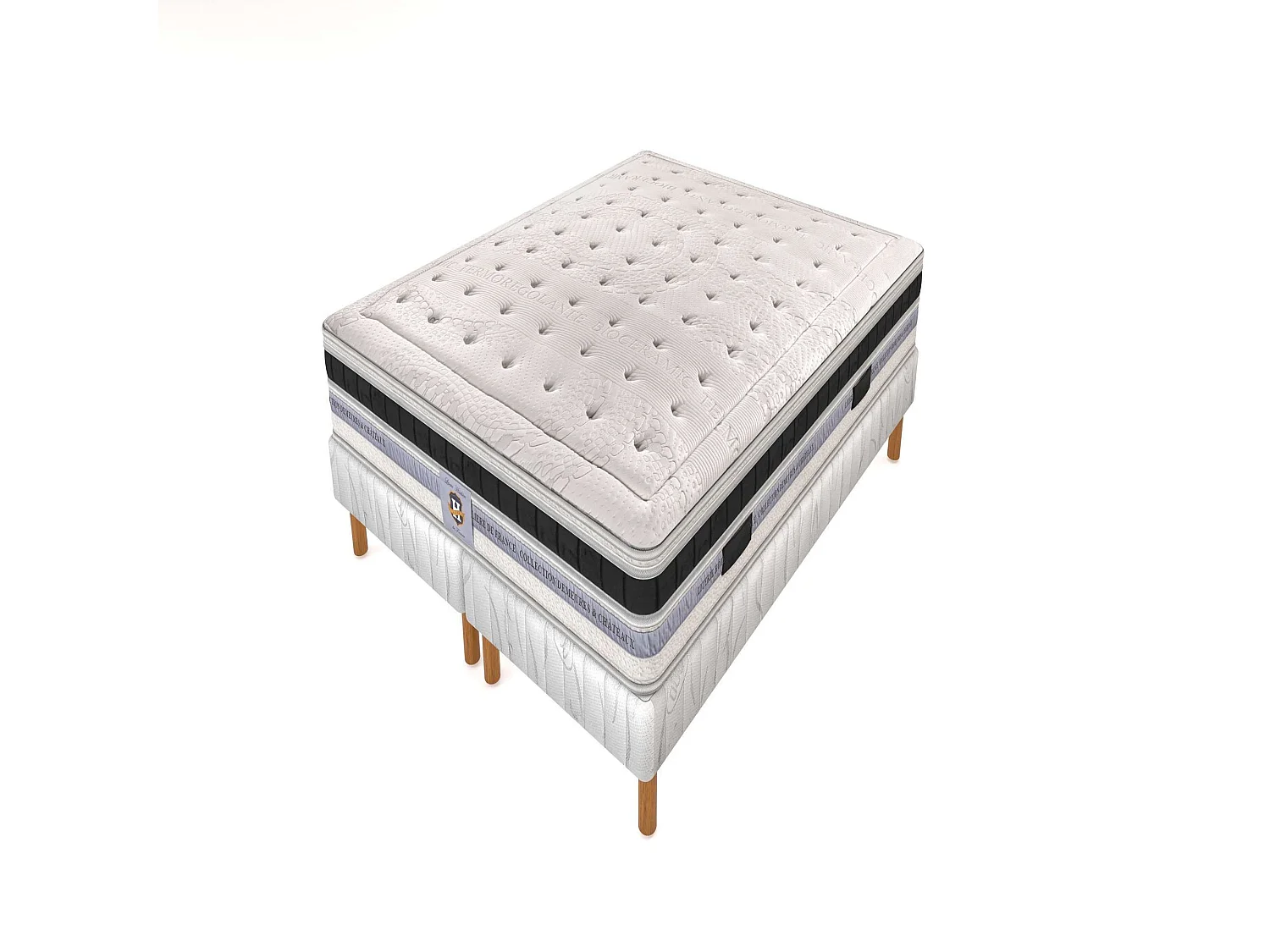 Ensemble Versailles - matelas 2 places + 2 sommiers