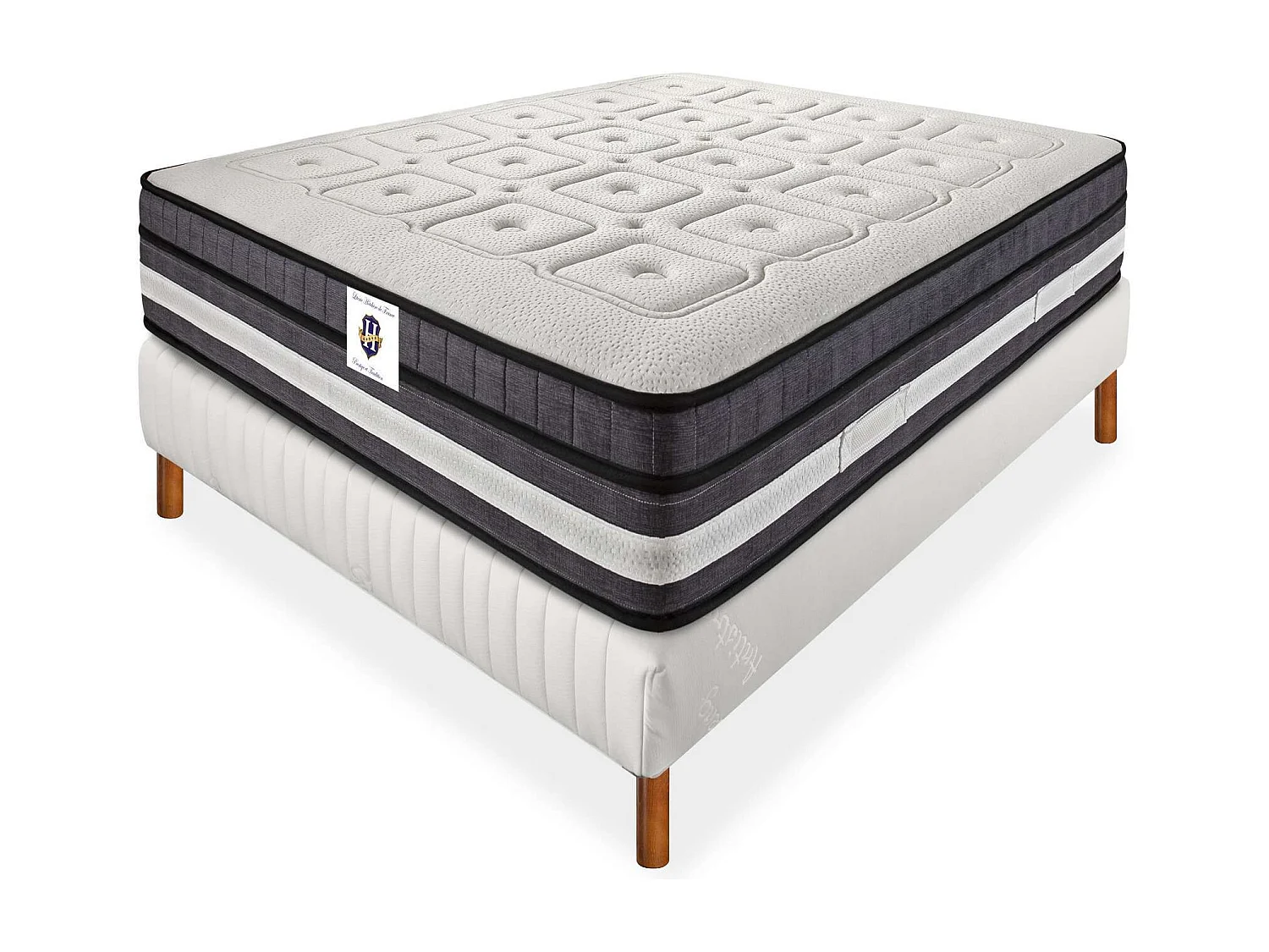 Ensemble CHINON - matelas 2 places + 1 sommier