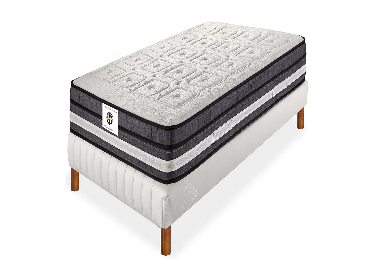 Ensemble CHINON - matelas 1 place + 1 sommier