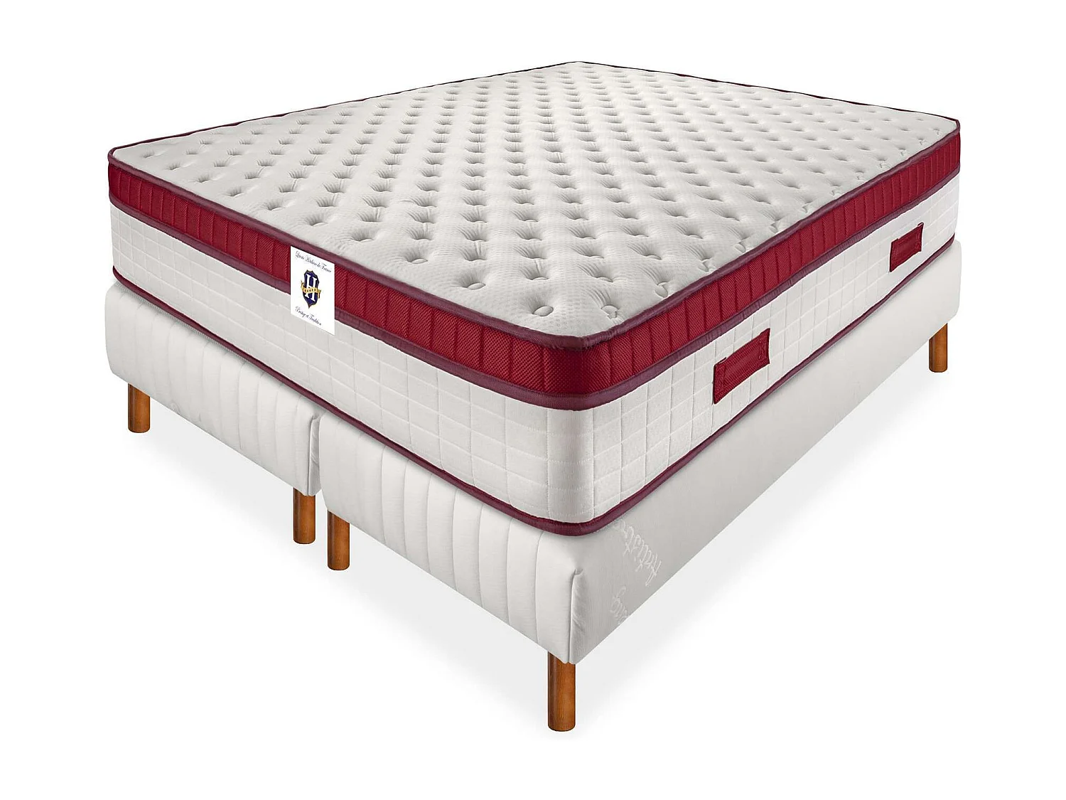 Ensemble CASTELNAUD - matelas 2 places + 2 sommiers