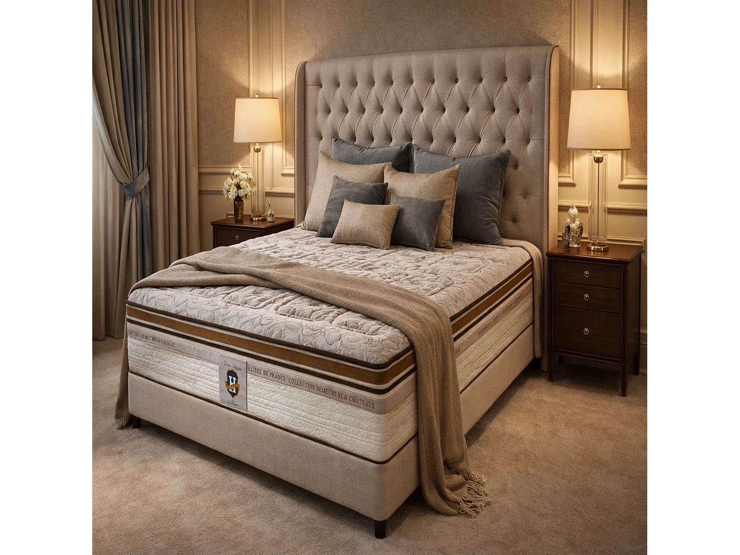 Ensemble Renaissance - matelas 2 places + 1 sommier